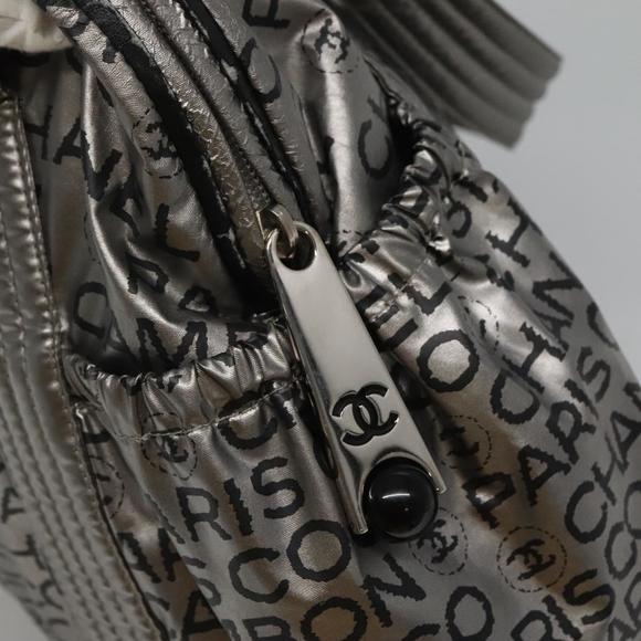 CHANEL Unlimited Tote Bag Nylon Silver CC Auth BA586 - Picture 10 of 16